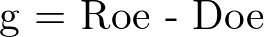 RoeとDoe
